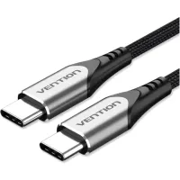 Дата кабель USB-C to USB-C 2.0m aluminum gray Vention (TADHH)