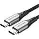 Дата кабель USB-C to USB-C 2.0m aluminum gray Vention (TADHH)