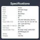 Зарядний пристрій Vention 2xUSB-C PD45W GaN transparent white (FCFW0-EU)