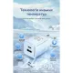 Зарядний пристрій Vention 1xUSB-C PD30W + 1xUSB QC3.0 30W GaN white (FEQW0-EU)