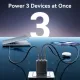 Зарядний пристрій Vention 2xUSB-C PD65W + 1xUSB QC3.0 60W GaN white (FERW0-EU)