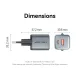 Зарядний пристрій Vention 1xUSB-C PD30W + 1xUSB QC3.0 18W GaN gray (FEWH0-EU)