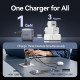 Зарядний пристрій Vention 2xUSB-C PD70W + 1xUSB QC3.0 22.5W GaN gray (FEXH0-EU)