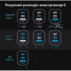 Зарядний пристрій Vention 1xUSB-C PD70W + 1xUSB QC3.0 22.5W GaN + cable USB-C to USB-C 1.0m 5A gray (TZ-FCGH0-EU)