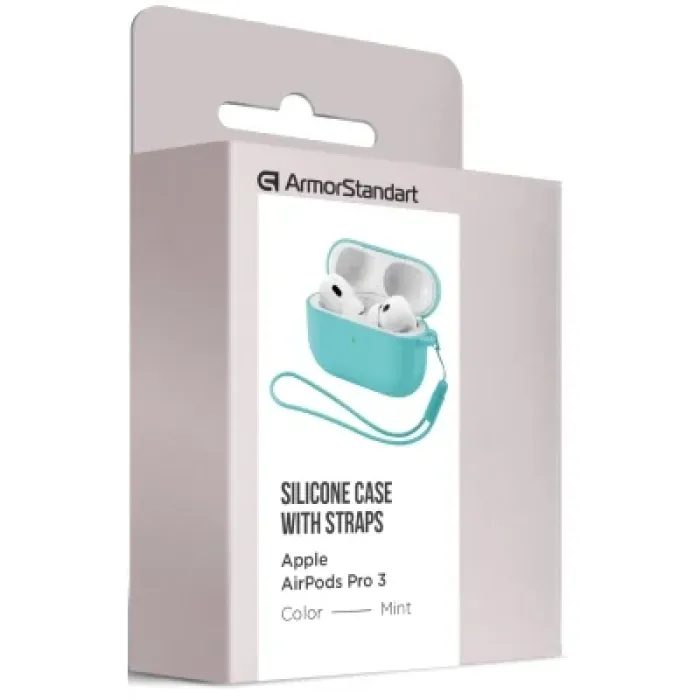 Чохол для навушників Armorstandart Silicone Case для Apple Airpods Pro 3 Mint (ARM88296)