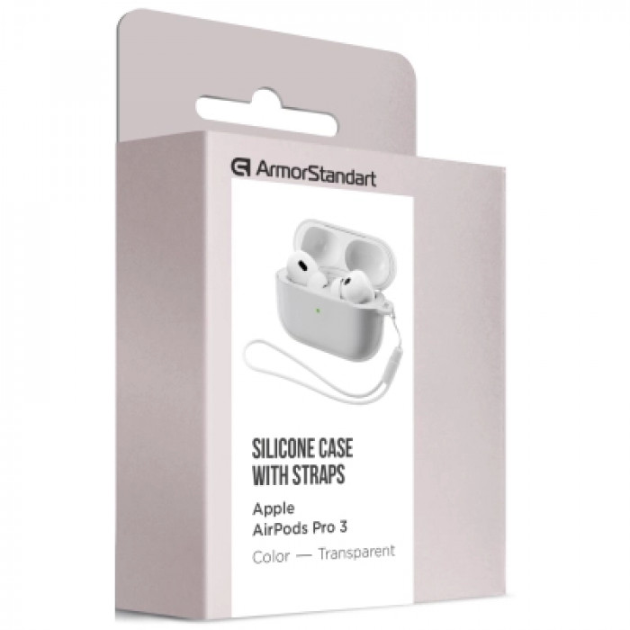 Чохол для навушників Armorstandart Silicone Case для Apple Airpods Pro 3 Transparent (ARM88300)