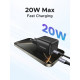 Зарядний пристрій Ugreen USB-C PD20W GaN X512 black (55553)
