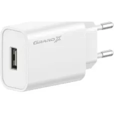 Зарядний пристрій Grand-X Quick Charge QС3.0, + cable USB -> Type C 1m white (CH-550WT)