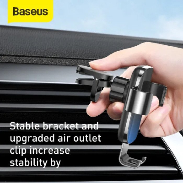 Універсальний автотримач Baseus Glaze Cravity Car Mount Black (SUYL-LG01)