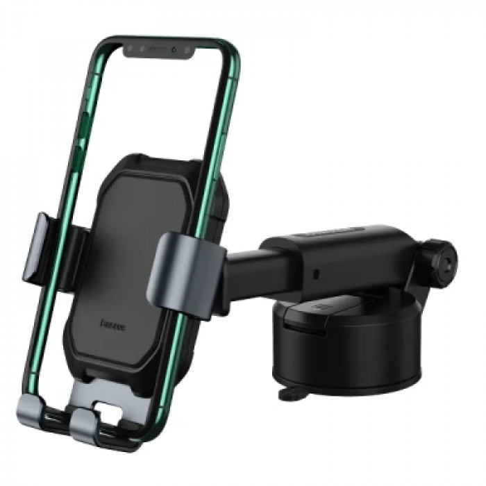 Универсальный автодержатель Baseus Tank gravity car mount holder with suction base Tarnish Black (SUYL-TK01)