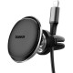 Універсальний автотримач Baseus Magnetic Car Mount Phone Holder with Cable Clip Air Vent Version Cluster Black (C40141201113-00)
