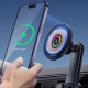 Універсальний автотримач Essager Arpege 15W Magnetic Wirless Car Charger with Phone Holder Function (Rotate Version) Black (EZJCX-GY01B-Z)