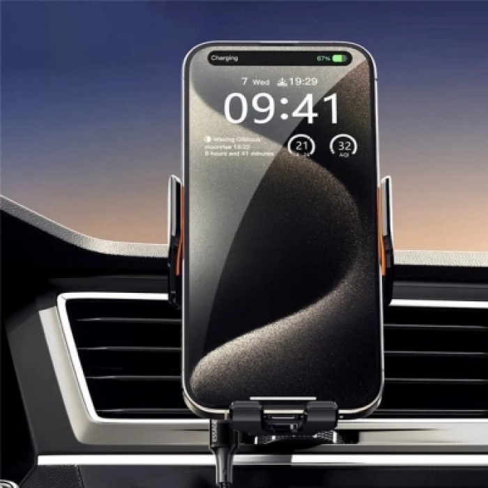 Універсальний автотримач Essager Junyi 15W Wireless Phone Holder for Car (Air Outlet Type) (EZJWX-JY01-Z)