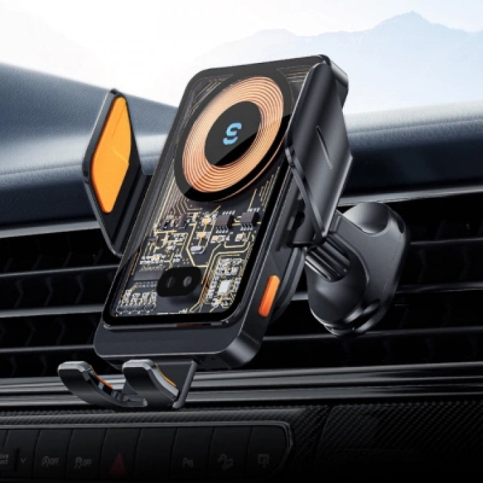 Універсальний автотримач Essager Junyi 15W Wireless Phone Holder for Car (Air Outlet Type) (EZJWX-JY01-Z)
