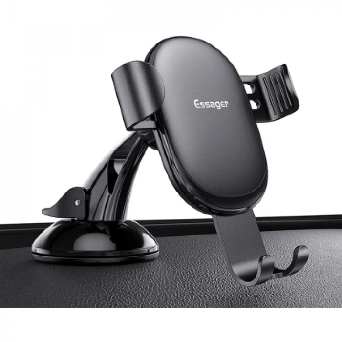 Універсальний автотримач Essager MoJack Gravity Car Phone Holder (osculum type) Black (EZJXP-MJ01)