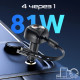 Зарядний пристрій Promate 1xUSB-C PD + 1xUSB + cable USB-C/Lightning max 81W black (powerdrive-rci81)