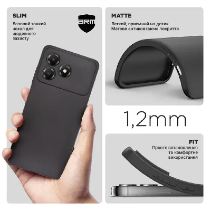 Чохол до мобільного телефона Armorstandart Matte Slim Fit ZTE Blade A36 4G Camera cover Black (ARM88901)