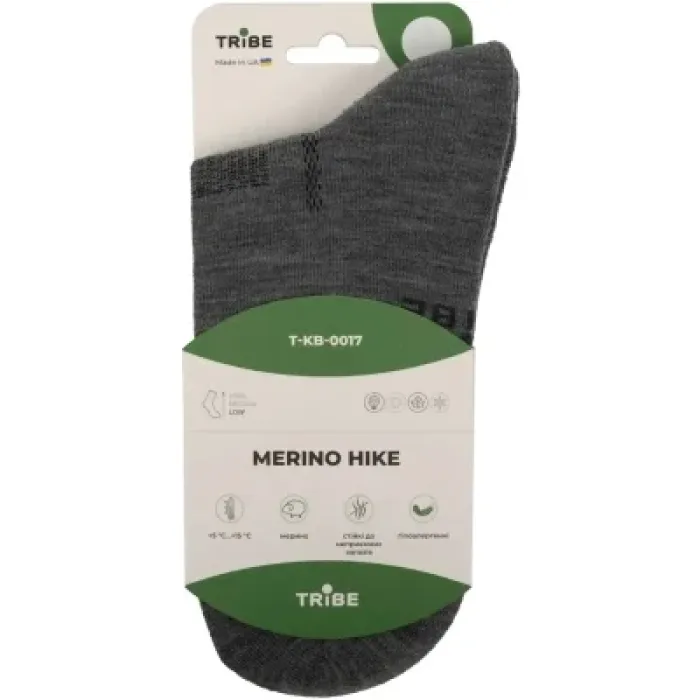 Шкарпетки Tribe Merino Hike T-KB-0017-blue, 41-43 (T-KB-0017-blue-41-43)