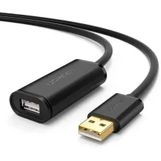 Дата кабель USB 2.0 AM to AF 20.0m Active black Ugreen (10324)