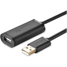 Дата кабель USB 2.0 AM to AF 15.0m Active black Ugreen (10323)