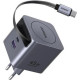 Зарядний пристрій Ugreen USB-C PD45W GaN + cable USB-C to USB-C retractable (65822)