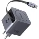 Зарядний пристрій Ugreen USB-C PD45W GaN + cable USB-C to USB-C retractable (65822)