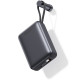 Батарея універсальна SWISSTEN 20000mAh SPACE 22/5W PD QC w/built-in cables USB-C/LIGHTNING Silver (8595217490598)