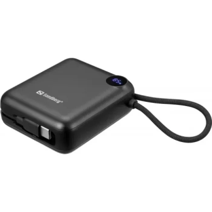 Батарея універсальна Sandberg 10000mAh PD/3.1/20W, QC/3.0, USB-C In/Out, with 2 cables USB-C (421-26)
