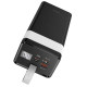 Батарея універсальна HOCO 40000mAh Powermaster PD/20W, QC/22.5W, Lamp, Black (J86 / 714737)
