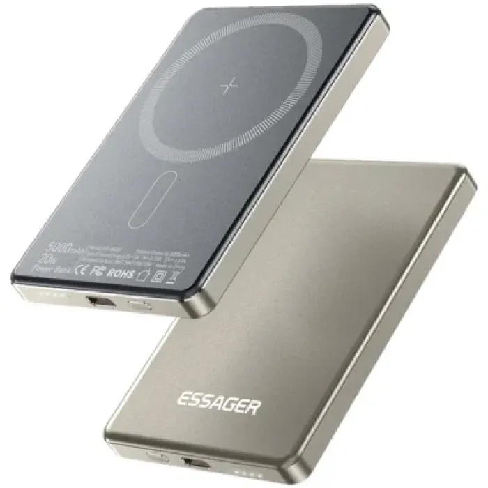 Батарея універсальна Essager 5000mAh Cross-border magnetic 20W PD QC/3.0 (EDY5K-YJ0A-Z)