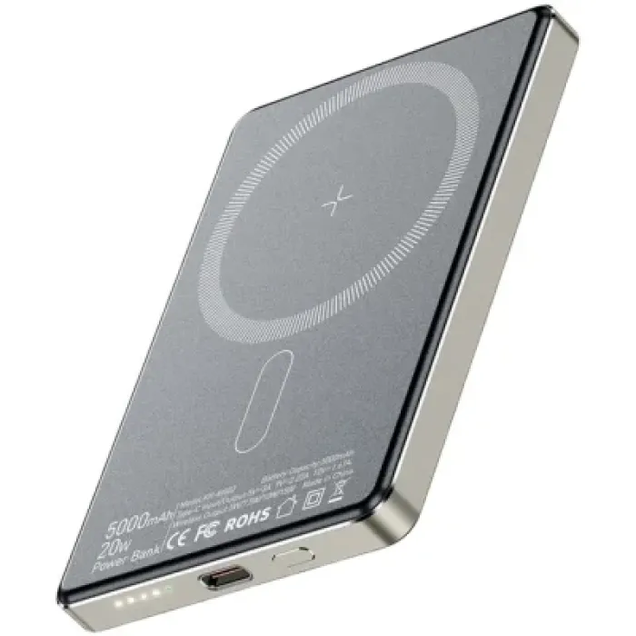 Батарея універсальна Essager 5000mAh Cross-border magnetic 20W PD QC/3.0 (EDY5K-YJ0A-Z)