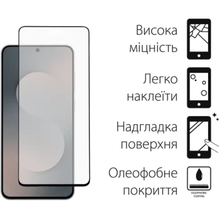 Чохол до мобільного телефона Dengos Samsung Galaxy S25 FE TPU+glass Transparent (DG-KM-172)