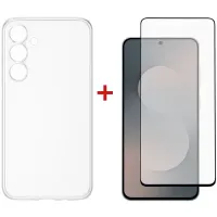 Чохол до мобільного телефона Dengos Samsung Galaxy S25 FE TPU+glass Transparent (DG-KM-172)