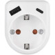 Зарядний пристрій EMOS 1xUSBA + 1xUSBC PD20W (P0075)