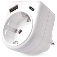 Зарядное устройство EMOS 1xUSBA + 1xUSBC PD20W (P0075)