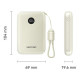 Батарея універсальна Vention 10000mAh 22,5W Fast Charging, USB-A, 2xUSB-C Beige (FKAN0-C)