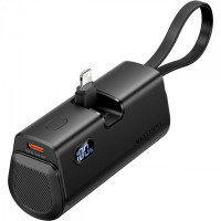 Батарея универсальная Vention 4800mAh 22,5W PD, USB-C In/Out, LED display, with built-in Lightning cable Black (FHRB0)