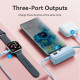 Батарея універсальна Vention 4800mAh 22,5W PD, USB-C In/Out, LED display, with built-in USB-C cable White (FHQW0)