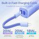 Батарея універсальна Vention 5000mAh 20W PD, USB-C In/Out, Lightning In/Out, with cable, Gradient Yellow (FHWY0)