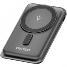 Батарея універсальна Vention Magnetic Wireless 10000mAh 20W PD USB-C In/Out, QI-15W Black (FHNB0)