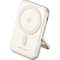 Батарея універсальна Vention Magnetic Wireless 10000mAh 20W PD USB-C In/Out, QI-15W White (FHNW0)