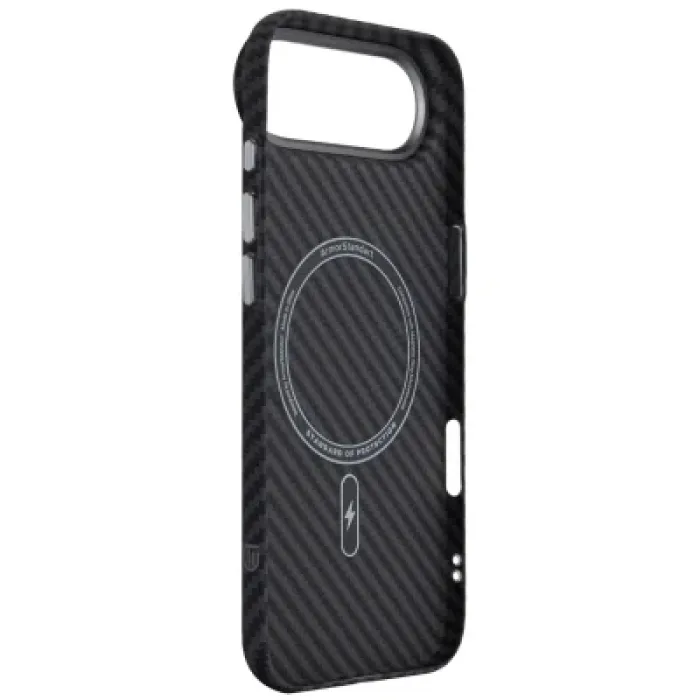 Чохол до мобільного телефона Armorstandart LikeCarbon2 MagCase Apple iPhone 17 Air Carbon Black (ARM86260)