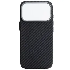 Чохол до мобільного телефона Armorstandart LikeCarbon2 MagCase Apple iPhone 17 Pro Carbon Black (ARM86258)