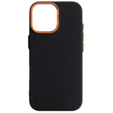 Чохол до мобільного телефона Armorstandart LikeCarbon2 SE MagCase Apple iPhone 17 Kevlar Black Orange (ARM89163)