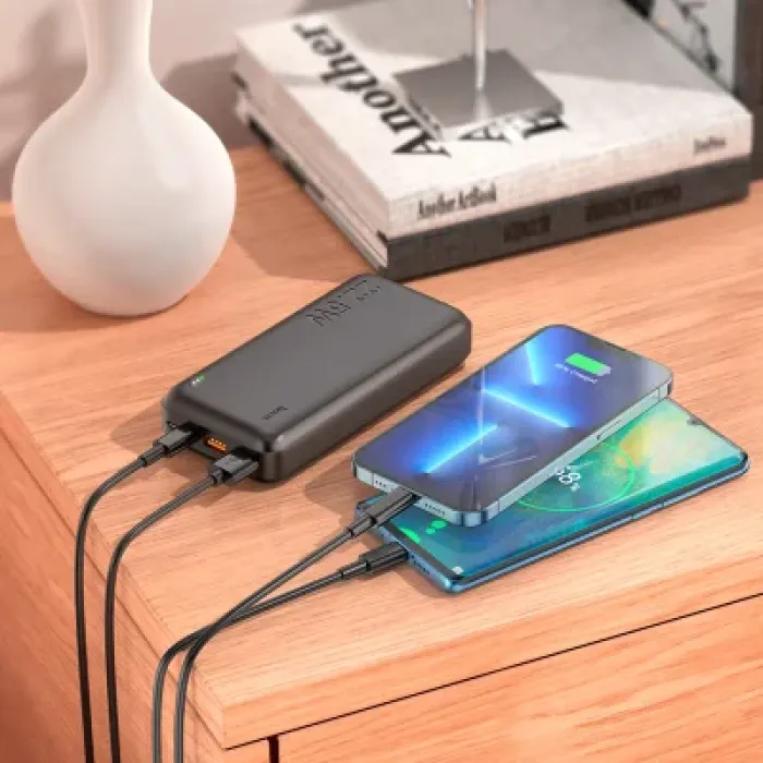 Батарея універсальна HOCO 20000mAh, 22.5W, Black (J101A / 45365)