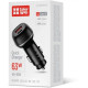 Зарядний пристрій ColorWay USB-C PD45W + USB QC3.0 car adapter (CW-CHA067PD-BK)