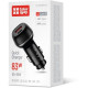 Зарядний пристрій ColorWay USB-C PD65W + USB QC3.0 car adapter (CW-CHA068PD-BK)