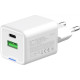 Зарядний пристрій ColorWay USB-C PD20W + 1xUSB QC4.0 white (CW-CHS062PD-WT)