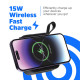 Батарея універсальна Energizer Magnetic Wireless 10000mAh 20W PD, AC зарядка, QI/15W, built-in USB-C (QM10001AC)