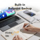 Стилус Vention 2-in-1 Stylus Pen Gray Aluminum Alloy Type (KQMH0)